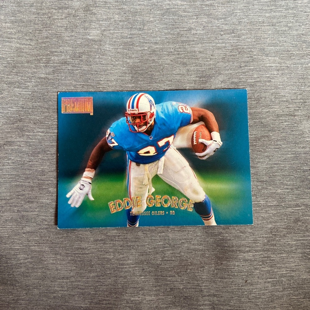 Eddie George Tennessee Oilers Football Card 1997 #63